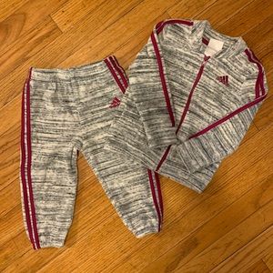 ADIDAS Toddler Velour Track Suit